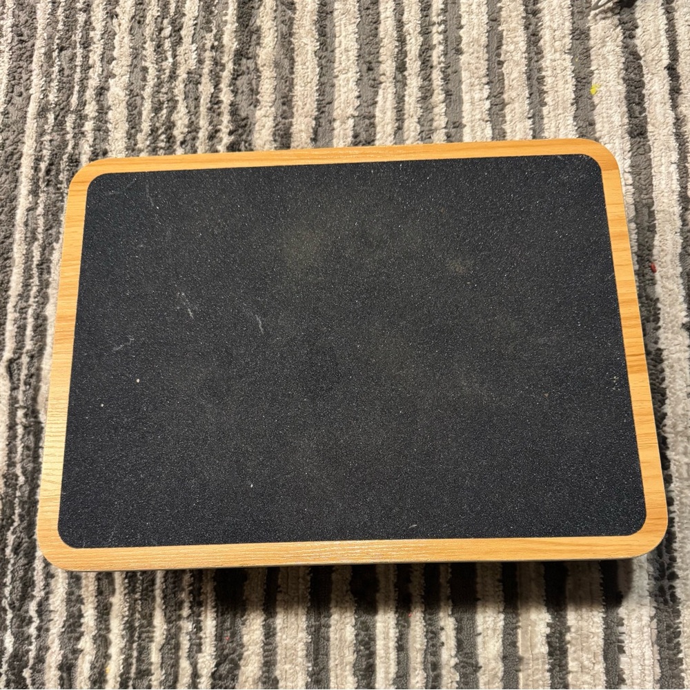 Bamboo and Black Laptop Stand